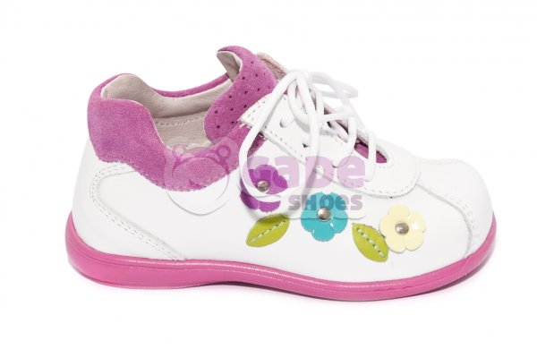 Pantofi fetite sirio alb roz 19-27. Incaltaminte fete baieti - Gade KIDS