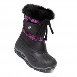 Apreskiuri copii  - Apreskiuri copii impermeabile cu blana pj shoes Fun negru 21-36