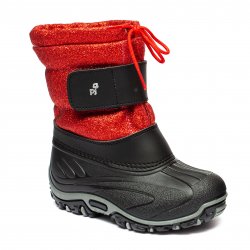 Apreskiuri copii  - Apreskiuri copii impermeabile cu blana pj shoes Fun negru 21-36