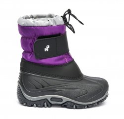 Apreskiuri copii  - Apreskiuri copii impermeabile cu blana pj shoes Fun negru 21-36