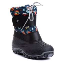 Apreskiuri copii  - Apreskiuri impermeabile copii pentru zapada Fun blu print 21-36