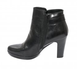 Ghete dama piele  - Botine dama piele cu toc 9411824 negru 36-41