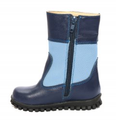 Cizme copii - Cizme baieti blana 1395 albastru blue 20-25