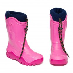 Cizme cauciuc copii  - Cizme cauciuc de zapada fete cu blana 4 roz mov blu 24-39