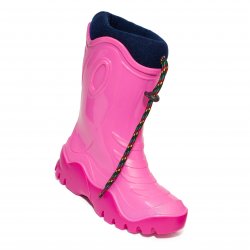 Cizme cauciuc copii  - Cizme cauciuc de zapada fete cu blana 4 roz mov blu 24-39