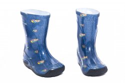 Cizme cauciuc copii  - Cizme copii cauciuc 2 melc blu 20-30