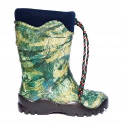 Cizme cauciuc copii - Cizme copii cauciuc de zapada cu blana iarna 4 camuflaj kaki 24-39