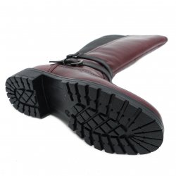 Cizme dama piele - Cizme dama piele cu blana 7794 bordo 30-39