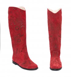 Sandale dama - Cizme dama piele naturala perforate 26 grena 34-41