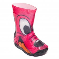 Cizme cauciuc copii  - Cizme fete cauciuc de ploaie catel roz 20-30
