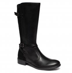 Cizme copii  - Cizme fete piele 4731 negru 26-39