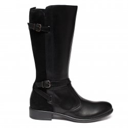Cizme copii  - Cizme fete piele 4731 negru 26-39