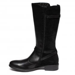 Cizme copii  - Cizme fete piele 4731 negru 26-39