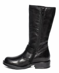 Cizme copii - Cizme fete din piele 7790 negru 27-37