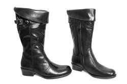 Cizme copii - Cizme fete piele 8057 negru 30-39