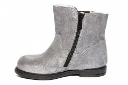 Cizme copii - Cizme fete piele pj shoes Leyla gri 20-26