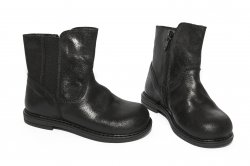 Cizme copii - Cizme fete piele pj shoes Leyla negru 20-26