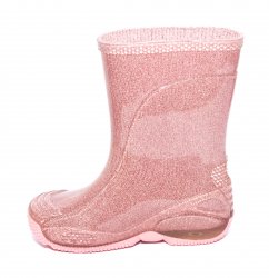 Cizme cauciuc copii  - Cizmulite cauciuc fete 2 roz lux 20-30