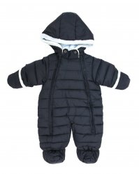 Salopete ski copii - Combinezoane bebe de iarna 3551 blu 3luni-12luni