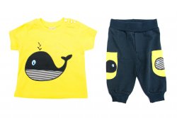 Compleuri-treninguri copii  - Compleuri baiati EH 9019 galben blu 74-98cm