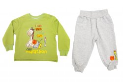 Compleuri-treninguri copii  - Compleuri baieti 2021 gri verde 80-128