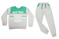 Compleuri-treninguri copii  - Compleuri baieti 2023 gri turcoaz 128-164