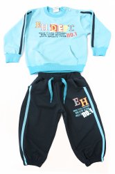 Compleuri-treninguri copii  - Compleuri baieti 298 turcoaz blu