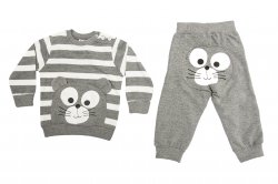 Compleuri-treninguri copii  - Compleuri baieti EH 8634 blu multicolor 74-98cm