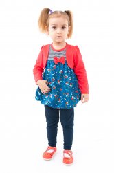 Compleuri-treninguri copii  - Compleuri copii 995 corai albastru