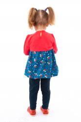 Compleuri-treninguri copii  - Compleuri copii 995 corai albastru