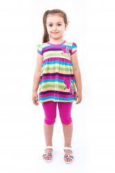 Compleuri-treninguri copii - Compleuri fete breeze 4434 multicolor roz 98-128cm