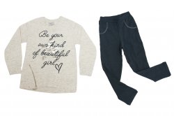 Compleuri-treninguri copii  - Compleuri fete breeze 6891 turcoaz blu 116-146cm