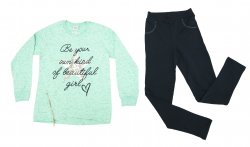 Compleuri-treninguri copii  - Compleuri fete breeze 6891 turcoaz blu 116-146cm