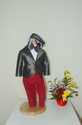 Costume botez baieti - Costum baieti botez colibri 2004 rosu gri 3luni-7ani