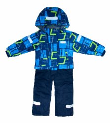 Salopete ski copii - Costum de ski copii intreg 1829 blu 86-128cm