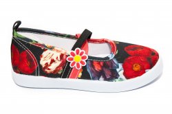 Tenisi copii - Espadrile balerini fete 597 negru 29-36