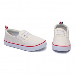 Tenisi copii  - Espadrile copii cu talonet 1349 alb 26-31