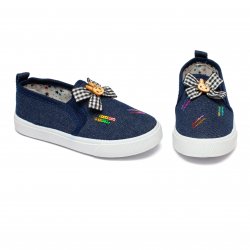 Tenisi copii  - Espadrile fete din textil 1356 navi 24-35