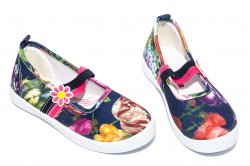 Tenisi copii - Espadrile fete flexibili 597 blu 29-36