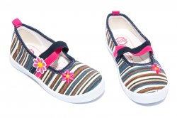Tenisi copii  - Espadrile fete 431 blu roz 26-31