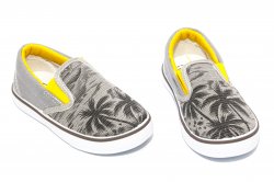 Tenisi copii  - Espadrile mocasini baieti 452 gri 24-31
