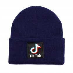 Caciuli fesuri cagule groase copii  - Fesuri baieti groase tik tok 1860 blu 6-20ani