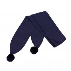 Geci jachete copii - Geci lungi fete cu gluga groase de iarna 2156 blu 128-164cm