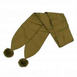 Geci jachete copii  - Geci lungi fete cu gluga groase de iarna 2156 kaki 128-164cm