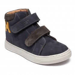 Ghete copii  - Ghete baieti cu talonet din piele hokide 417 blu galben 26-30