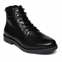 Ghete barbati - Ghete barbati cu blana din piele 3204 negru 40-46