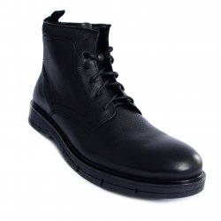 Ghete barbati - Ghete barbati din piele flexibile vatuite Bata 894 negru 39-46