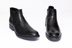 Ghete barbati   - Ghete barbati din piele vatuite 232H01 negru 39-46