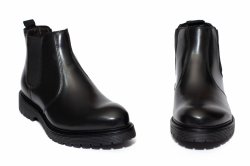 Ghete barbati - Ghete barbati din piele vatuite 299H08 negru 40-46