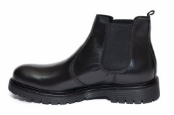 Ghete barbati - Ghete barbati din piele vatuite 299H08 negru 40-46